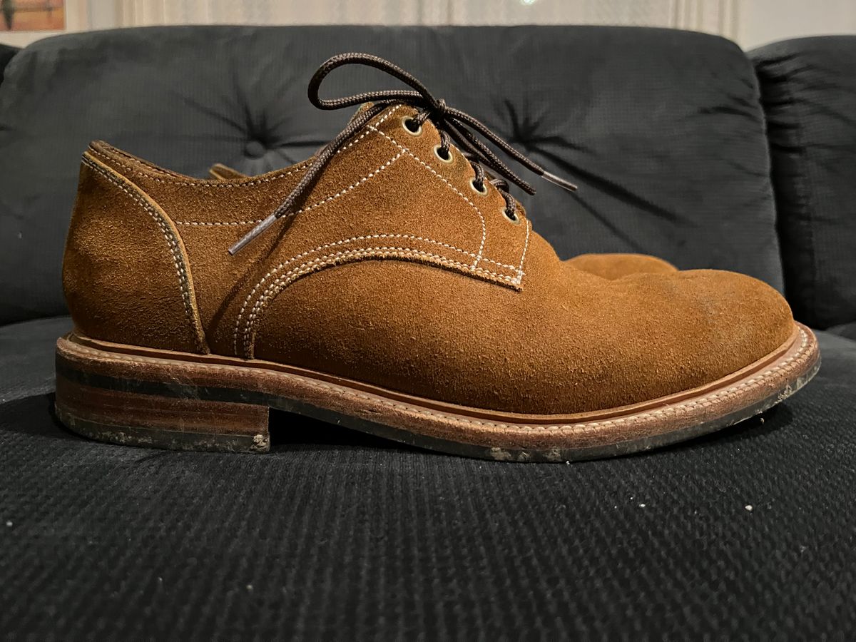 Photo by pbrunese on March 6, 2026 of the Parkhurst Bidwell 2.0 in S.B. Foot Dune Roughout Suede.