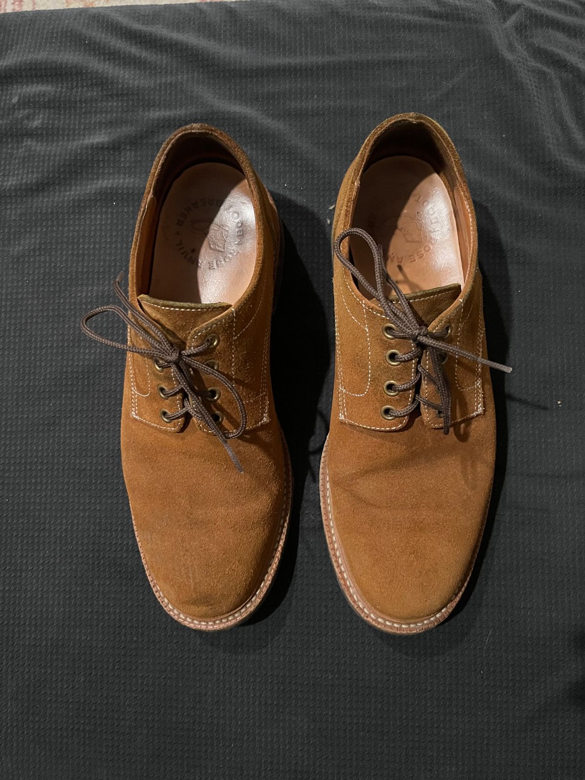 Photo by pbrunese on March 6, 2026 of the Parkhurst Bidwell 2.0 in S.B. Foot Dune Roughout Suede.