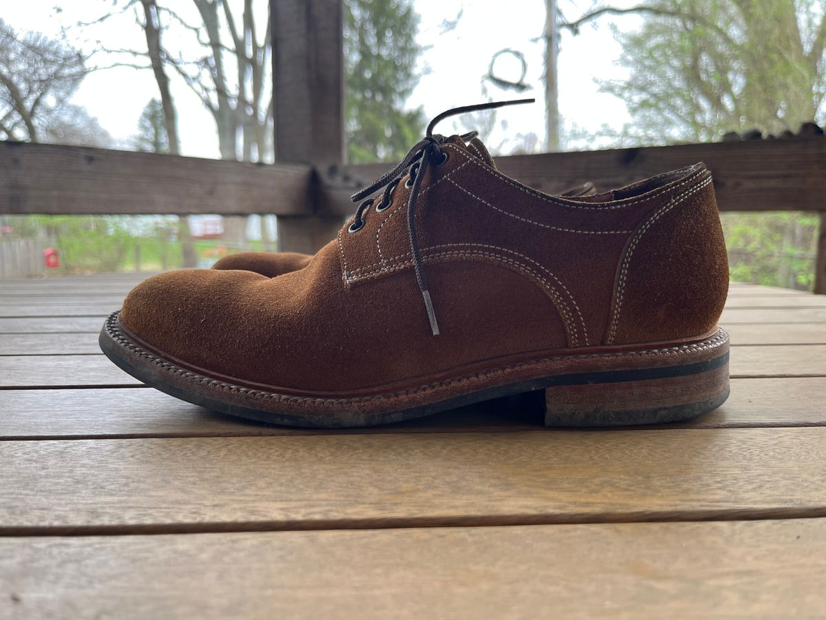 Photo by pbrunese on April 3, 2026 of the Parkhurst Bidwell 2.0 in S.B. Foot Dune Roughout Suede.