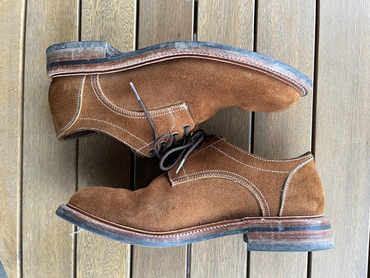 Photo by pbrunese on April 3, 2026 of the Parkhurst Bidwell 2.0 in S.B. Foot Dune Roughout Suede.