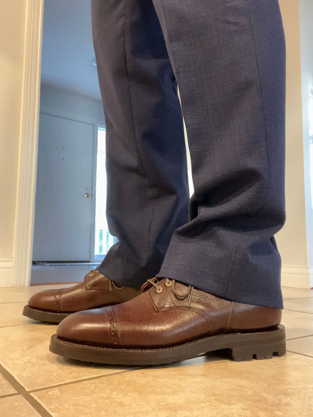 Photo by pbrunese on October 1, 2025 of the Grant Stone Garrison Boot in C.F. Stead Crimson Classic Kudu.