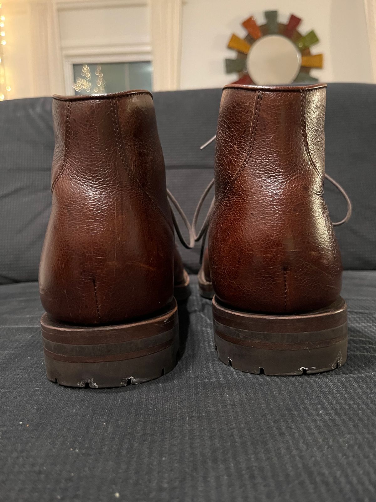 Photo by pbrunese on December 5, 2025 of the Grant Stone Garrison Boot in C.F. Stead Crimson Classic Kudu.