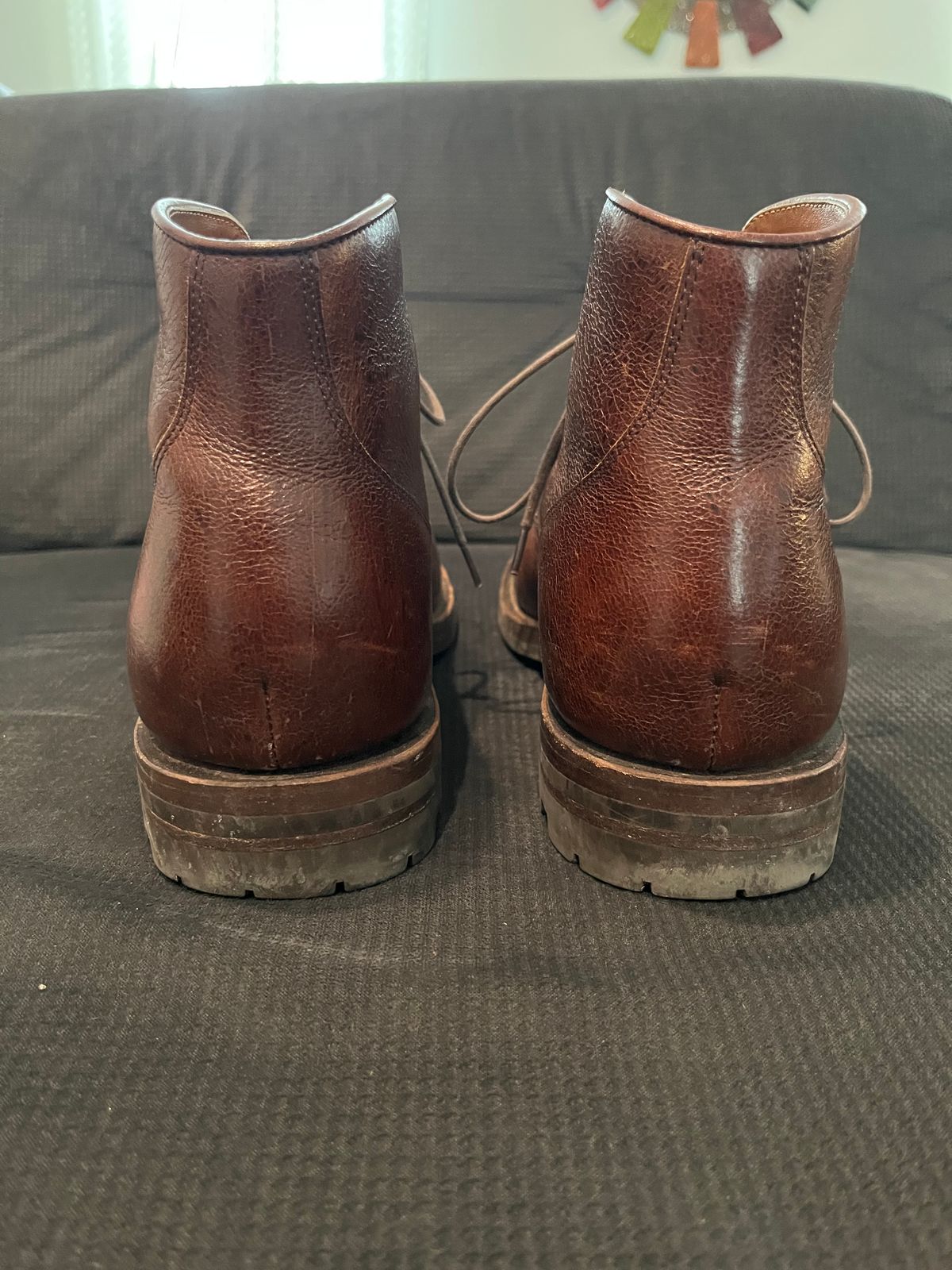 Photo by pbrunese on February 5, 2026 of the Grant Stone Garrison Boot in C.F. Stead Crimson Classic Kudu.