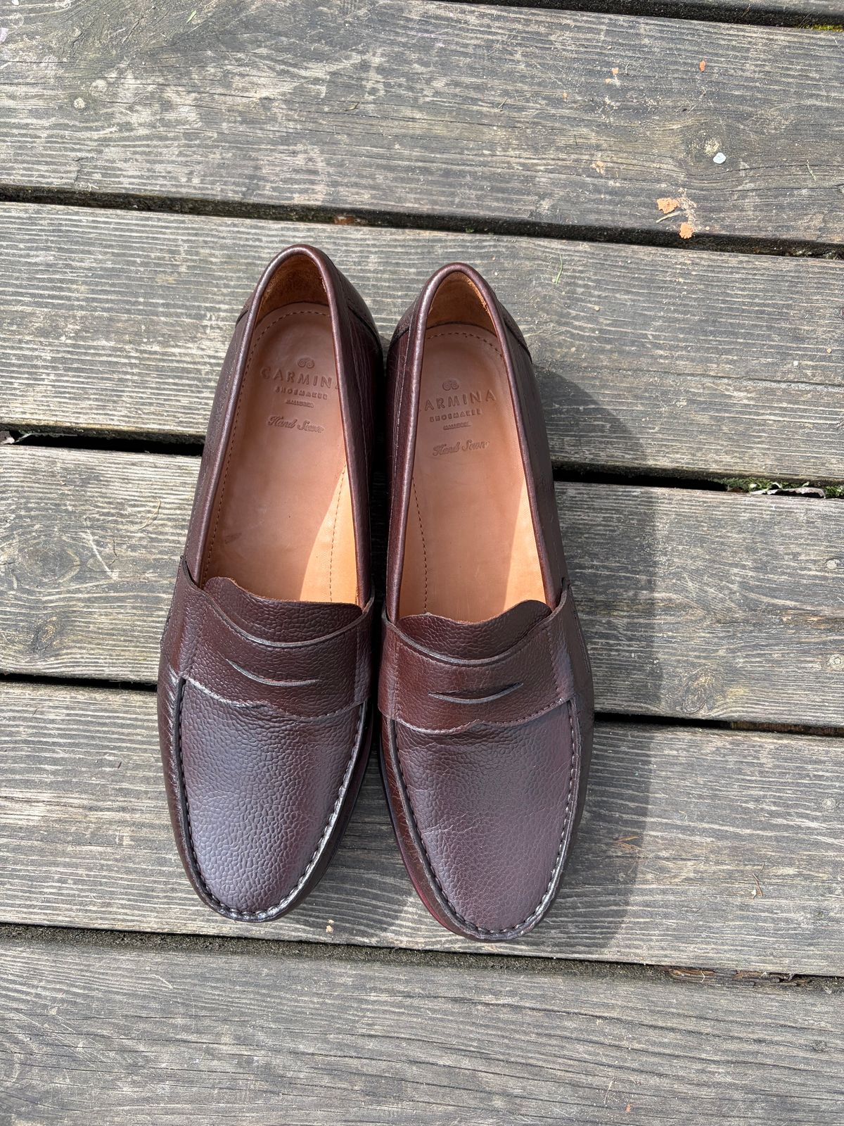 Photo by JSD on May 15, 2026 of the Carmina Penny Loafer in Karagrain.
