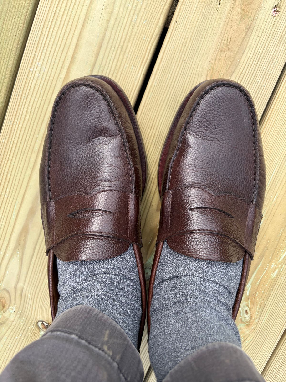 Photo by JSD on May 19, 2026 of the Carmina Penny Loafer in Karagrain.