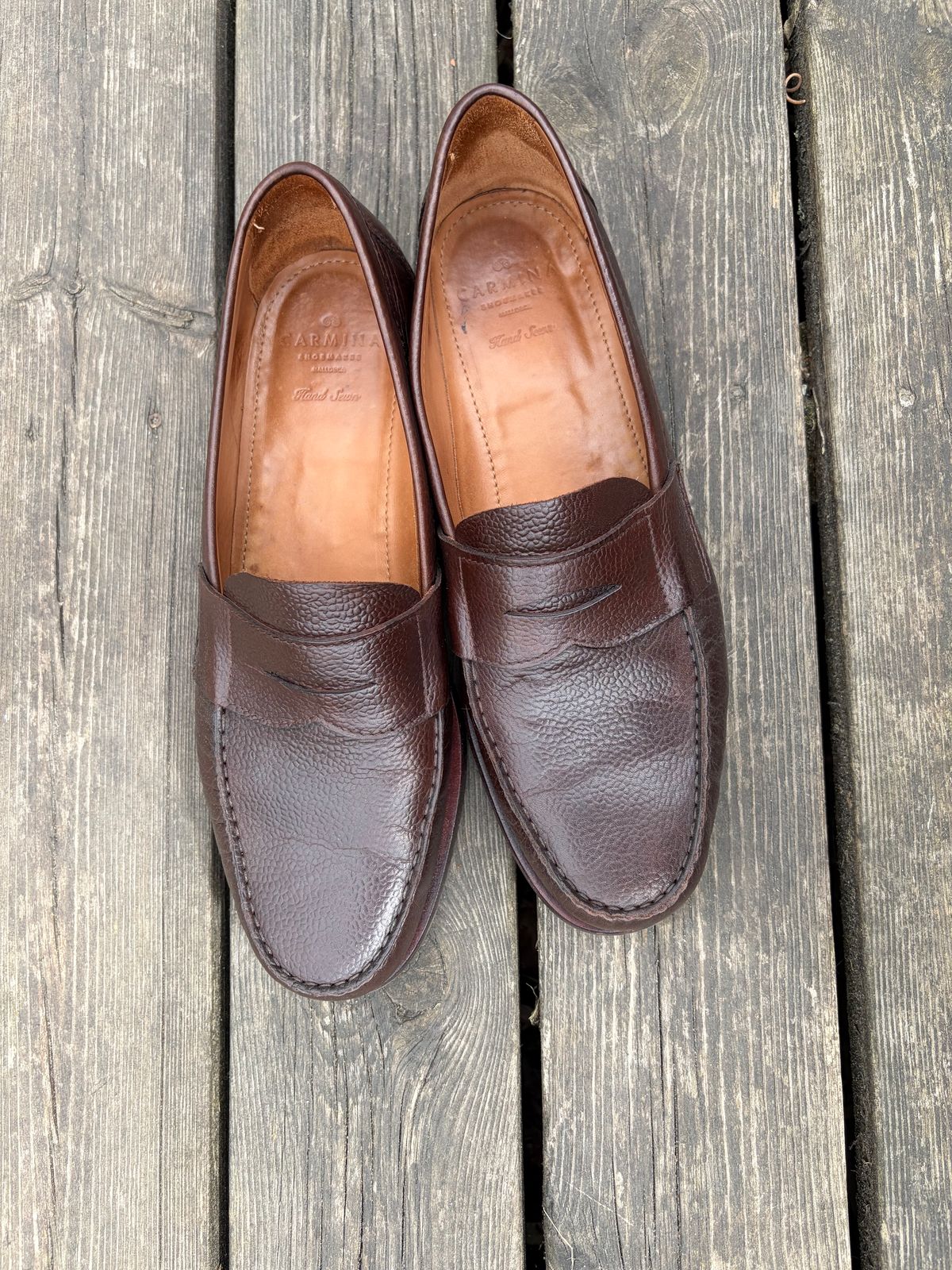Photo by JSD on May 22, 2026 of the Carmina Penny Loafer in Karagrain.