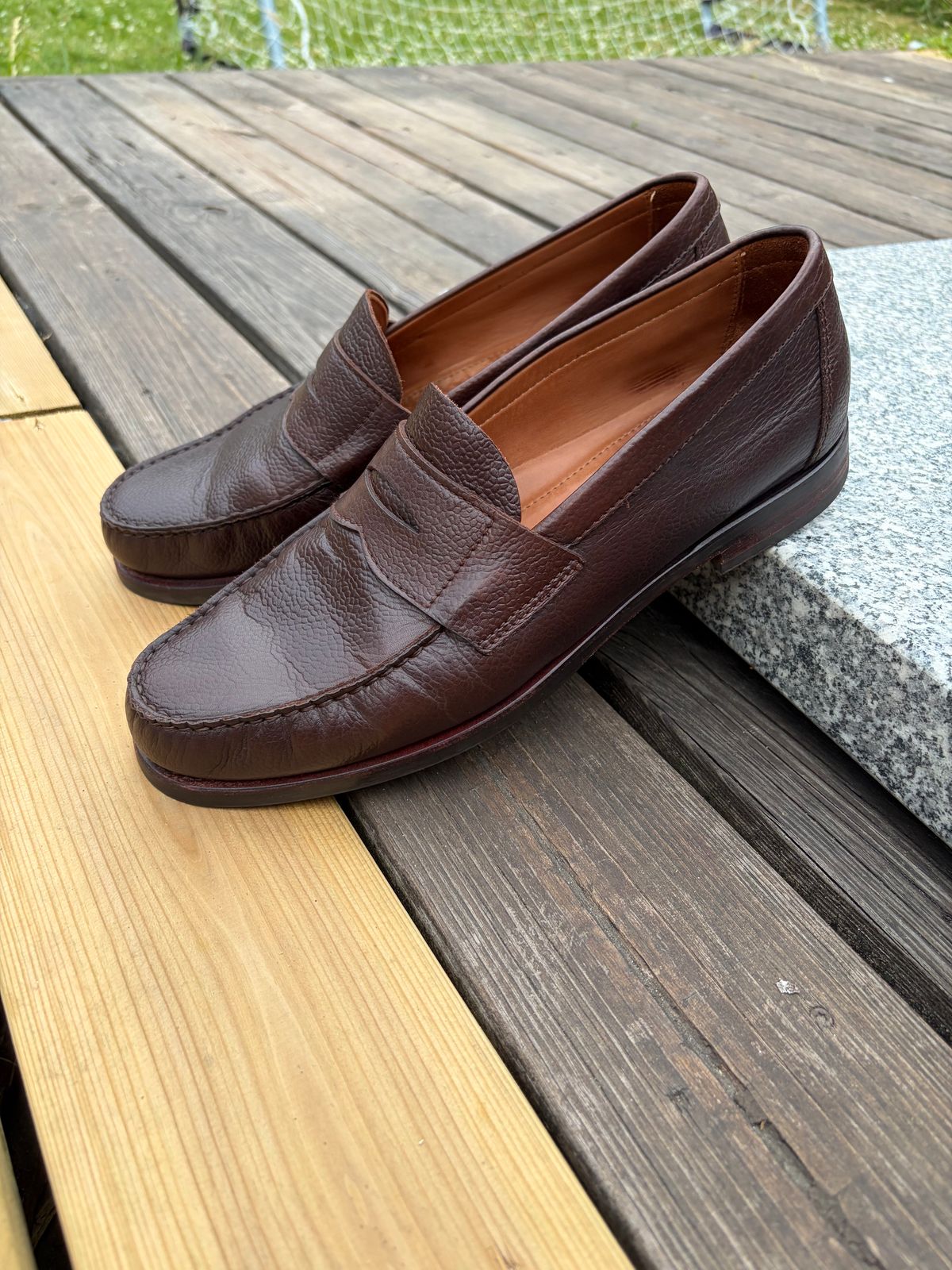 Photo by JSD on June 27, 2026 of the Carmina Penny Loafer in Karagrain.