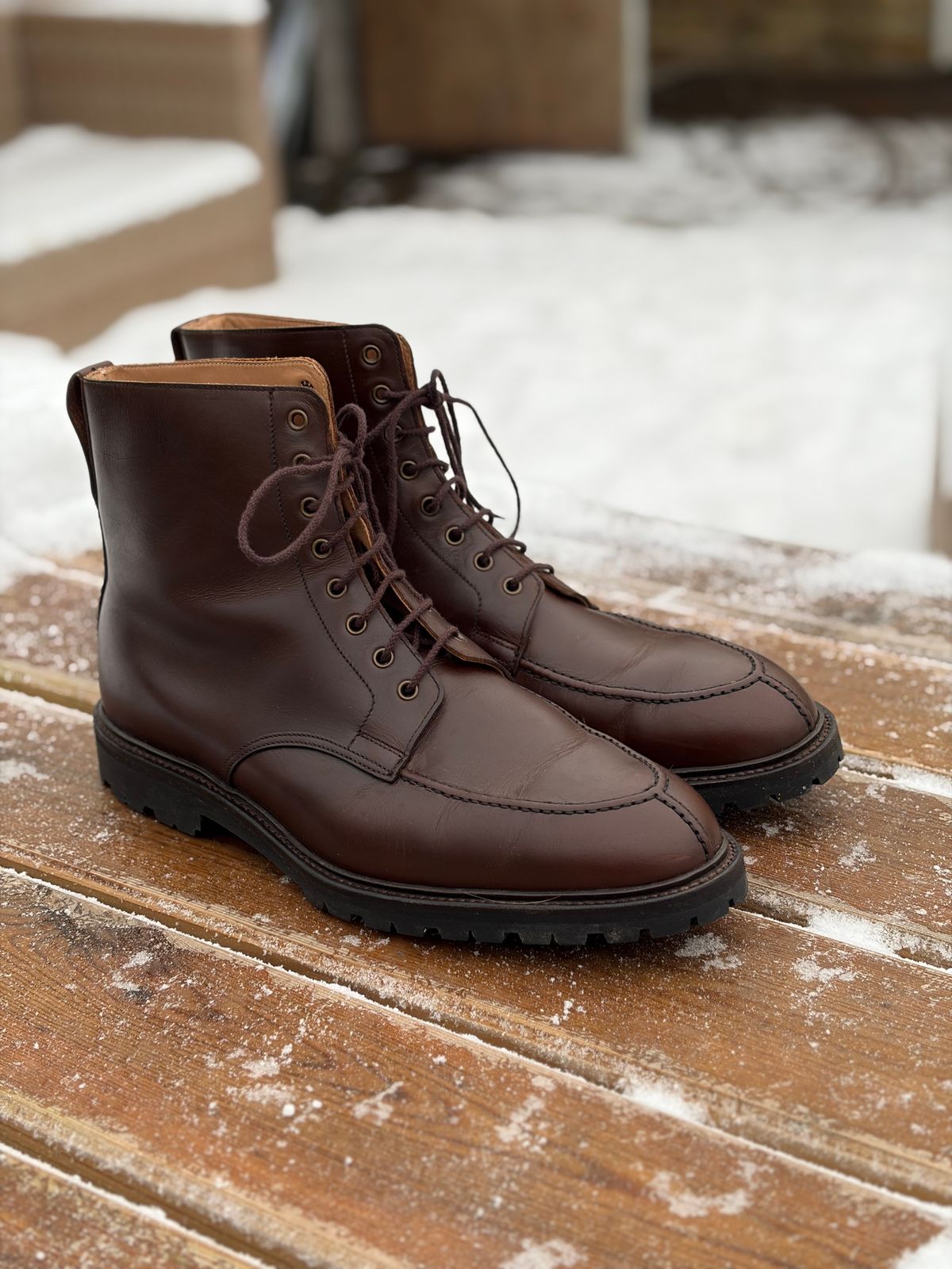 Photo by JSD on January 7, 2026 of the Crockett & Jones Shannon 2 in Teak Oiled Sides.