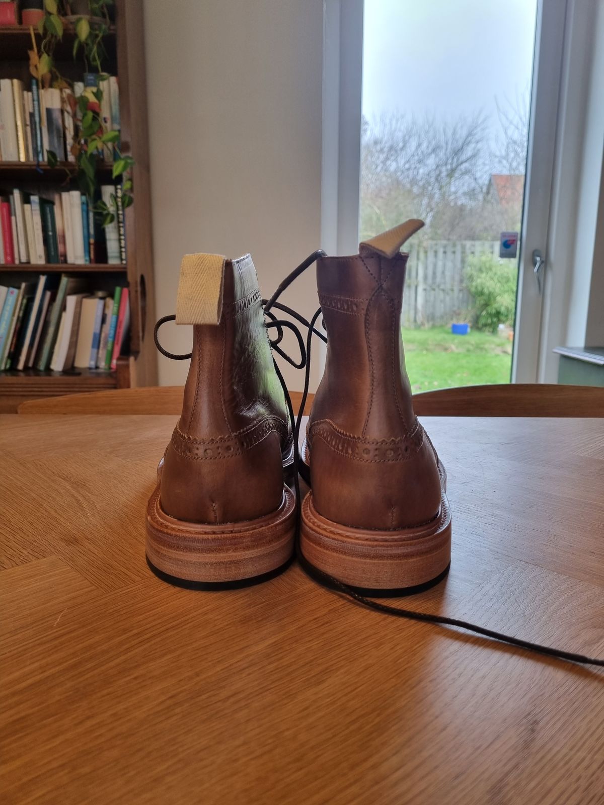 Photo by JSD on February 15, 2025 of the Tricker's Stow Country Boot in Horween Natural Chromexcel.