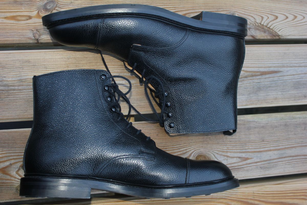 Photo by JSD on March 14, 2026 of the Crockett & Jones Coniston in Black Scotch Grain.