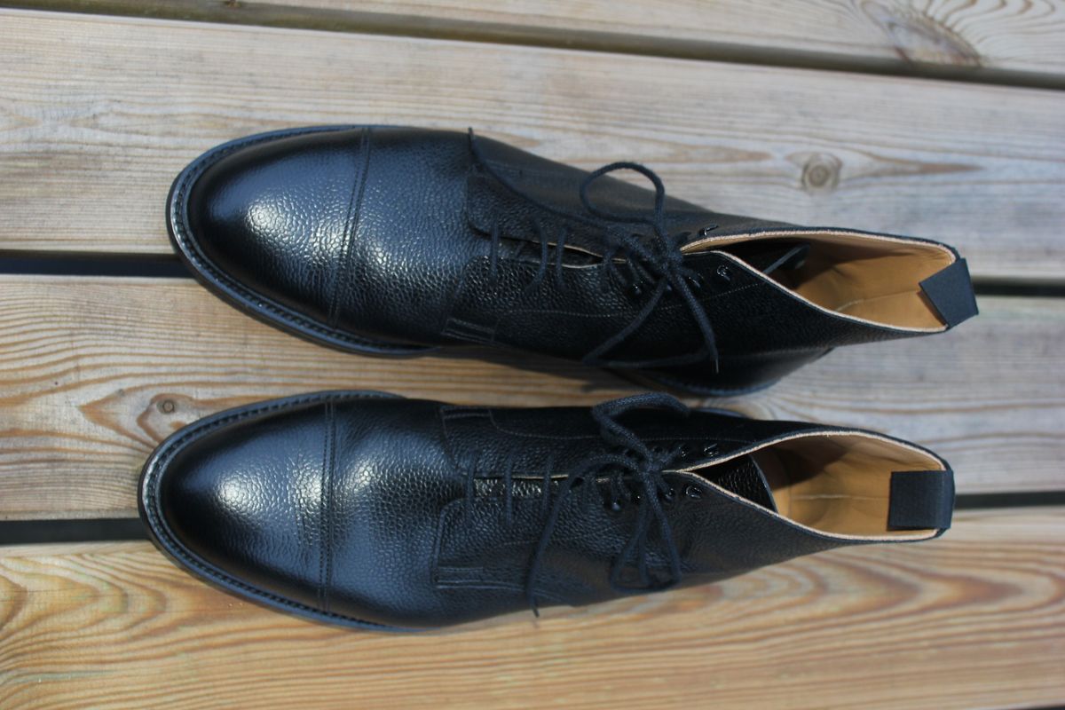 Photo by JSD on March 14, 2026 of the Crockett & Jones Coniston in Black Scotch Grain.