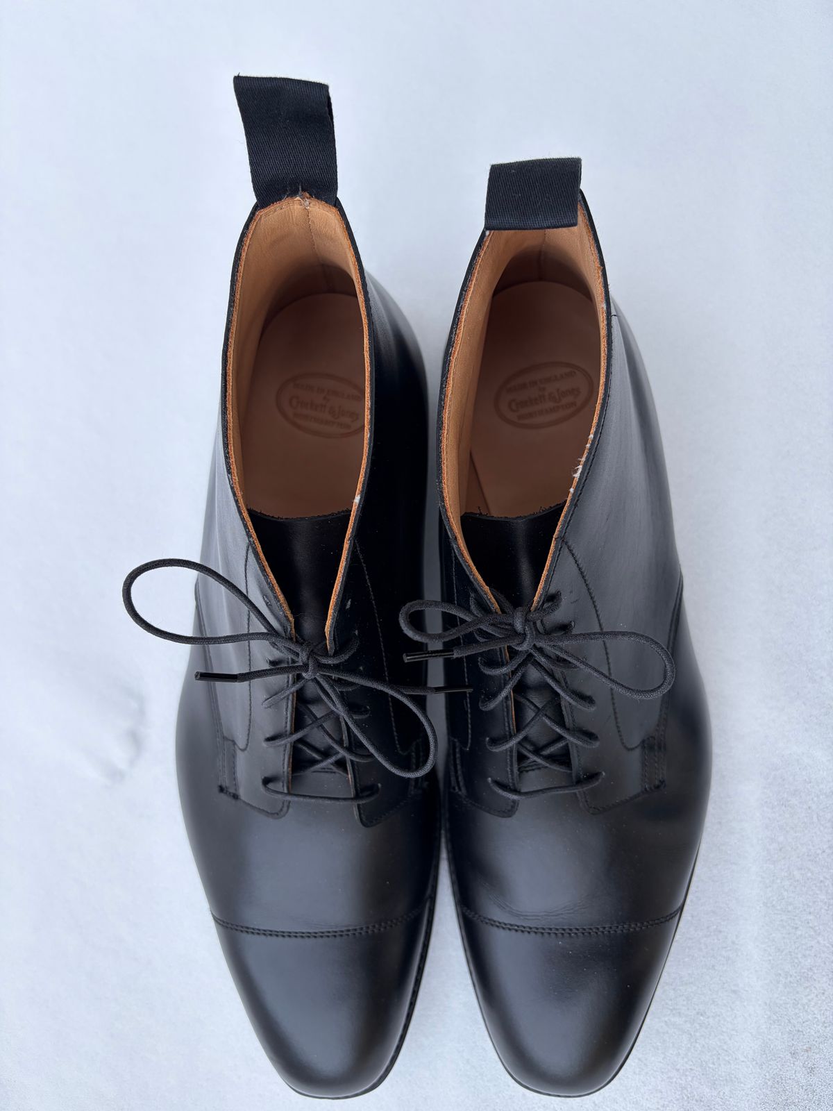 Photo by JSD on February 13, 2026 of the Crockett & Jones Tees in D'Annonay Black Calf.