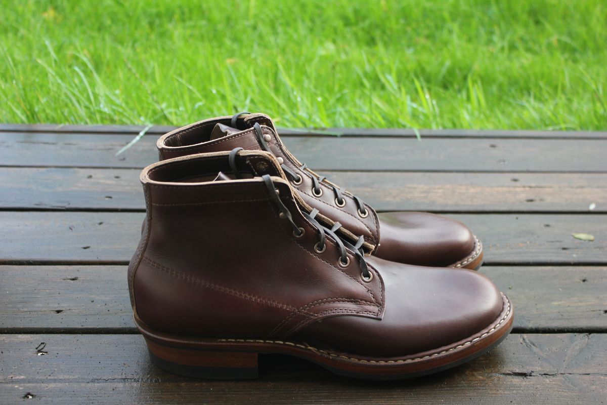 Photo by JSD on October 5, 2025 of the White's Semi-Dress in Horween Brown Chromexcel.