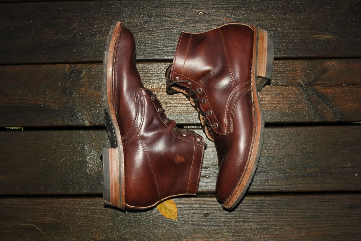 Photo by JSD on November 1, 2025 of the White's Semi-Dress in Horween Brown Chromexcel.