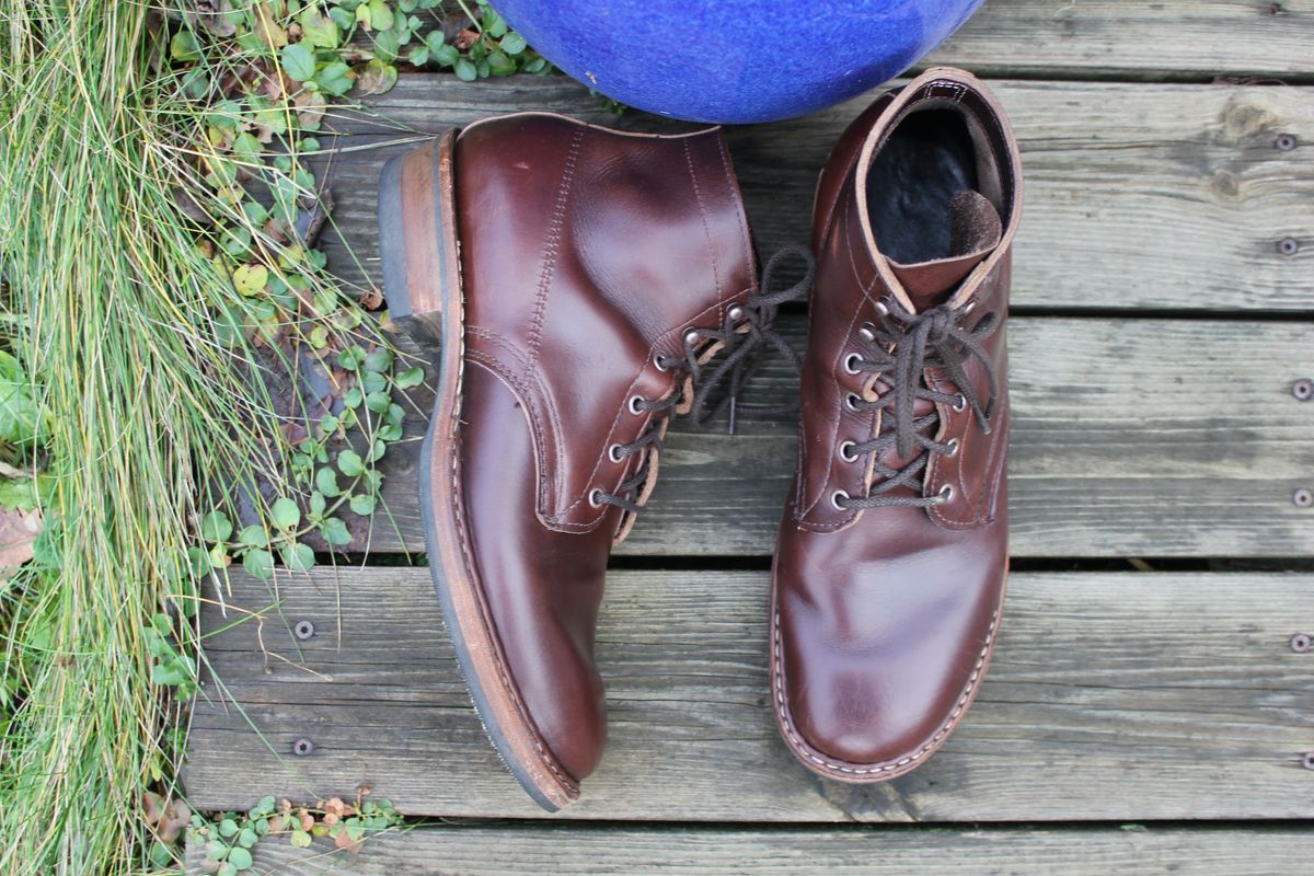 Photo by JSD on December 2, 2025 of the White's Semi-Dress in Horween Brown Chromexcel.