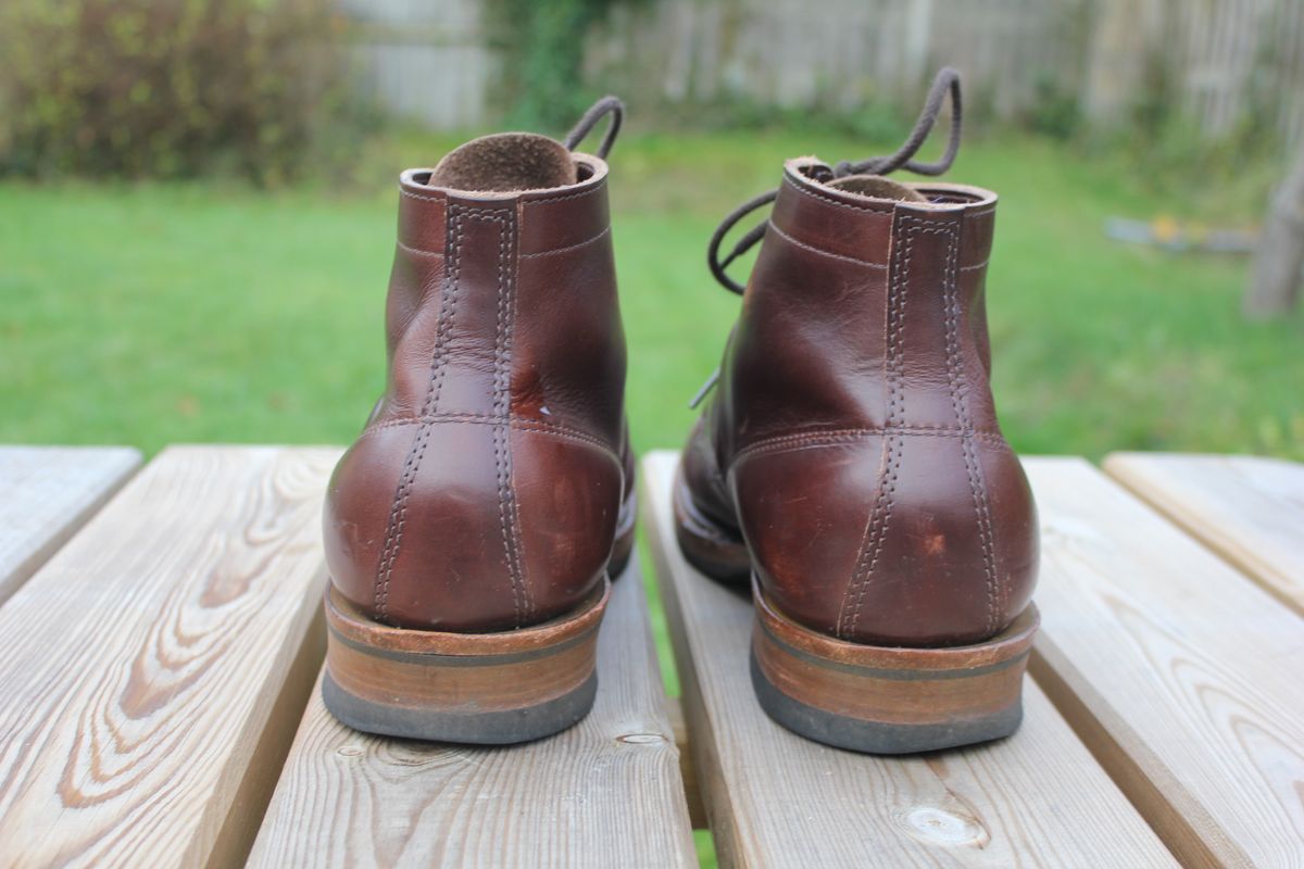 Photo by JSD on December 2, 2025 of the White's Semi-Dress in Horween Brown Chromexcel.