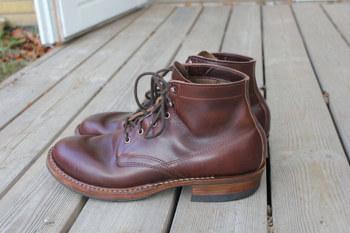 Photo by JSD on December 13, 2025 of the White's Semi-Dress in Horween Brown Chromexcel.