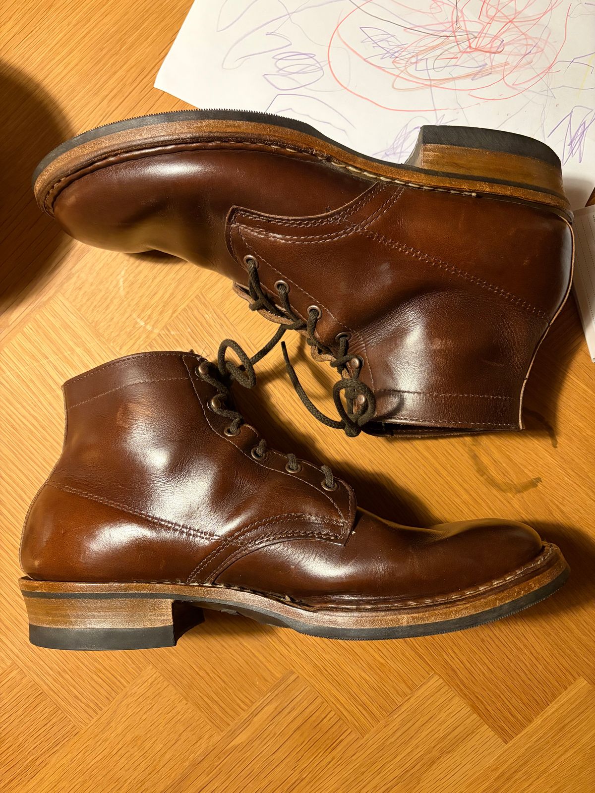 Photo by JSD on January 21, 2026 of the White's Semi-Dress in Horween Brown Chromexcel.