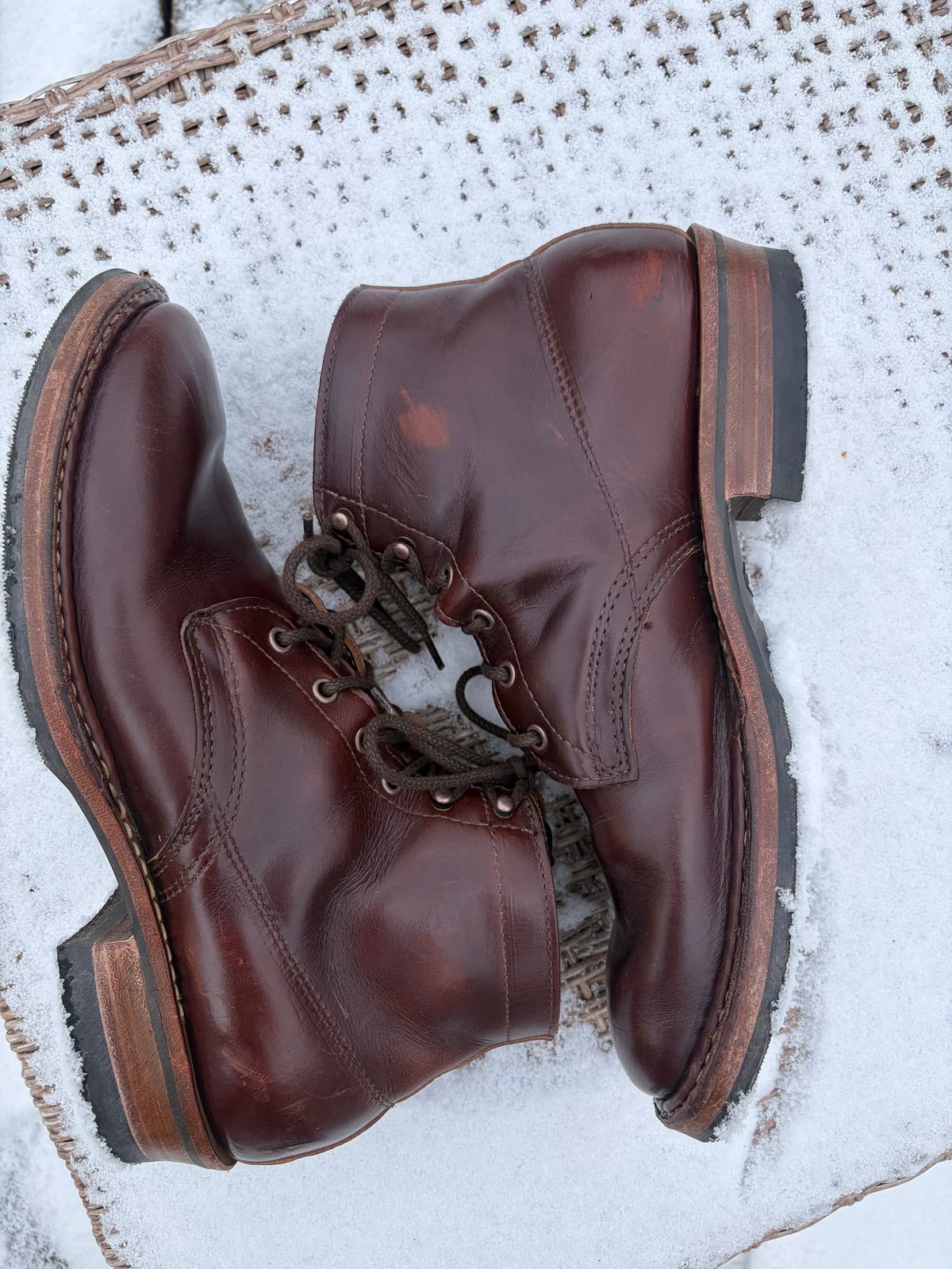 Photo by JSD on January 31, 2026 of the White's Semi-Dress in Horween Brown Chromexcel.