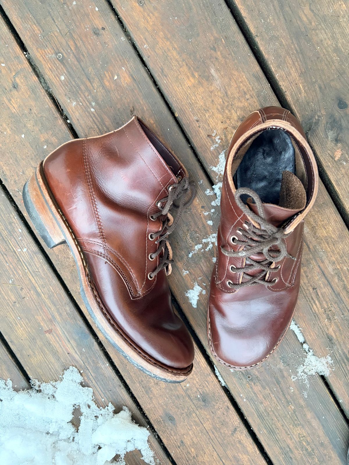 Photo by JSD on February 11, 2026 of the White's Semi-Dress in Horween Brown Chromexcel.