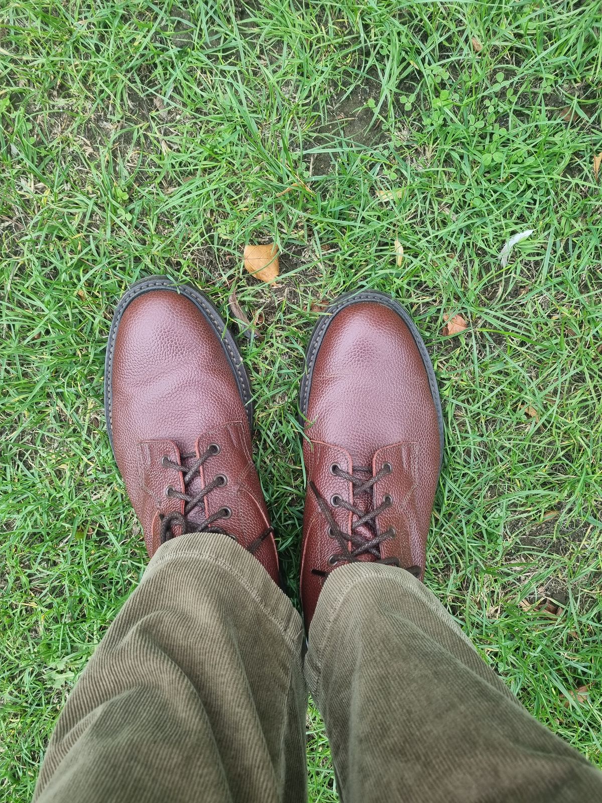 Photo by JSD on September 17, 2025 of the Tricker's Burford Country Boot in Brown Zug Grain.