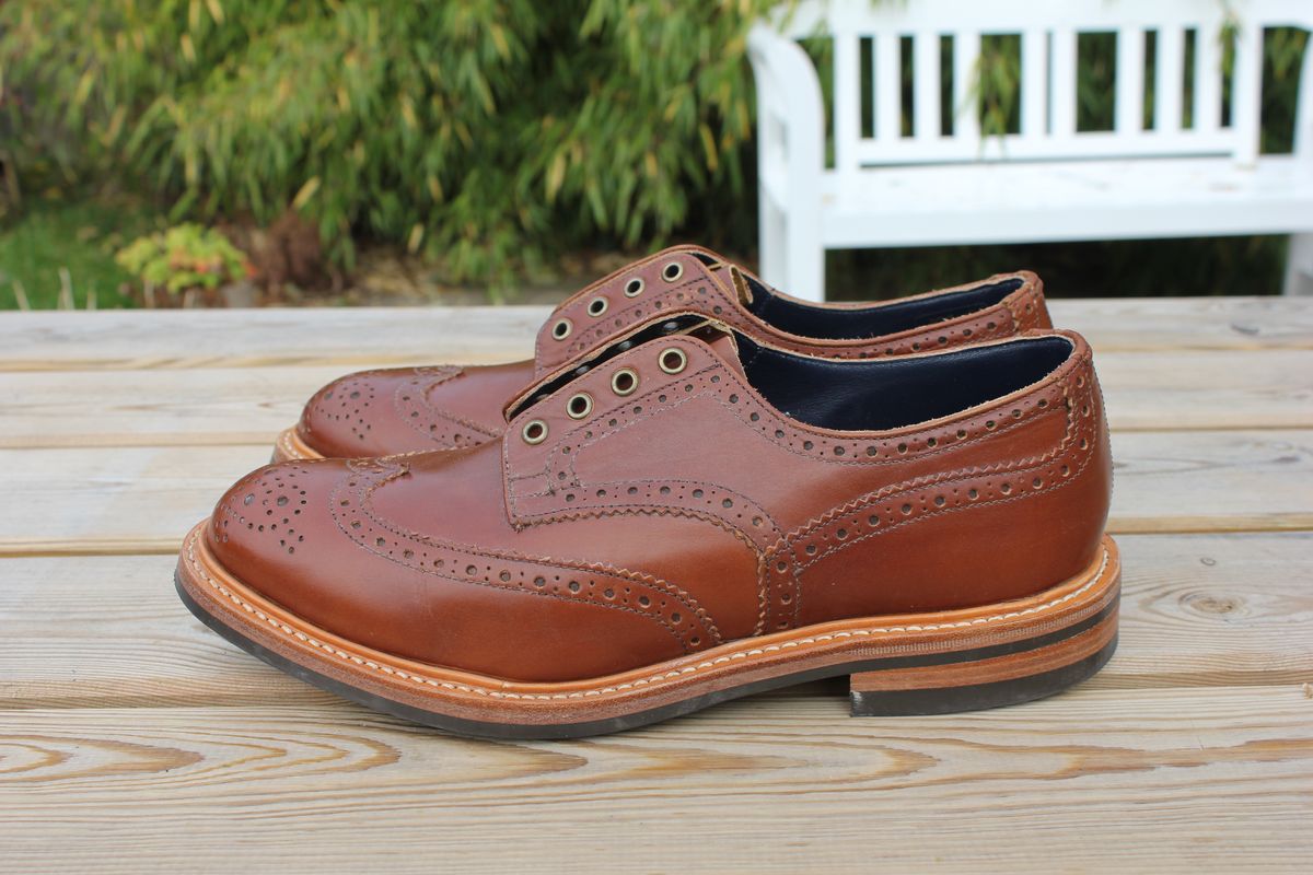 Photo by JSD on October 28, 2025 of the Tricker's Bourton Country Shoe in Old England Chestnut.