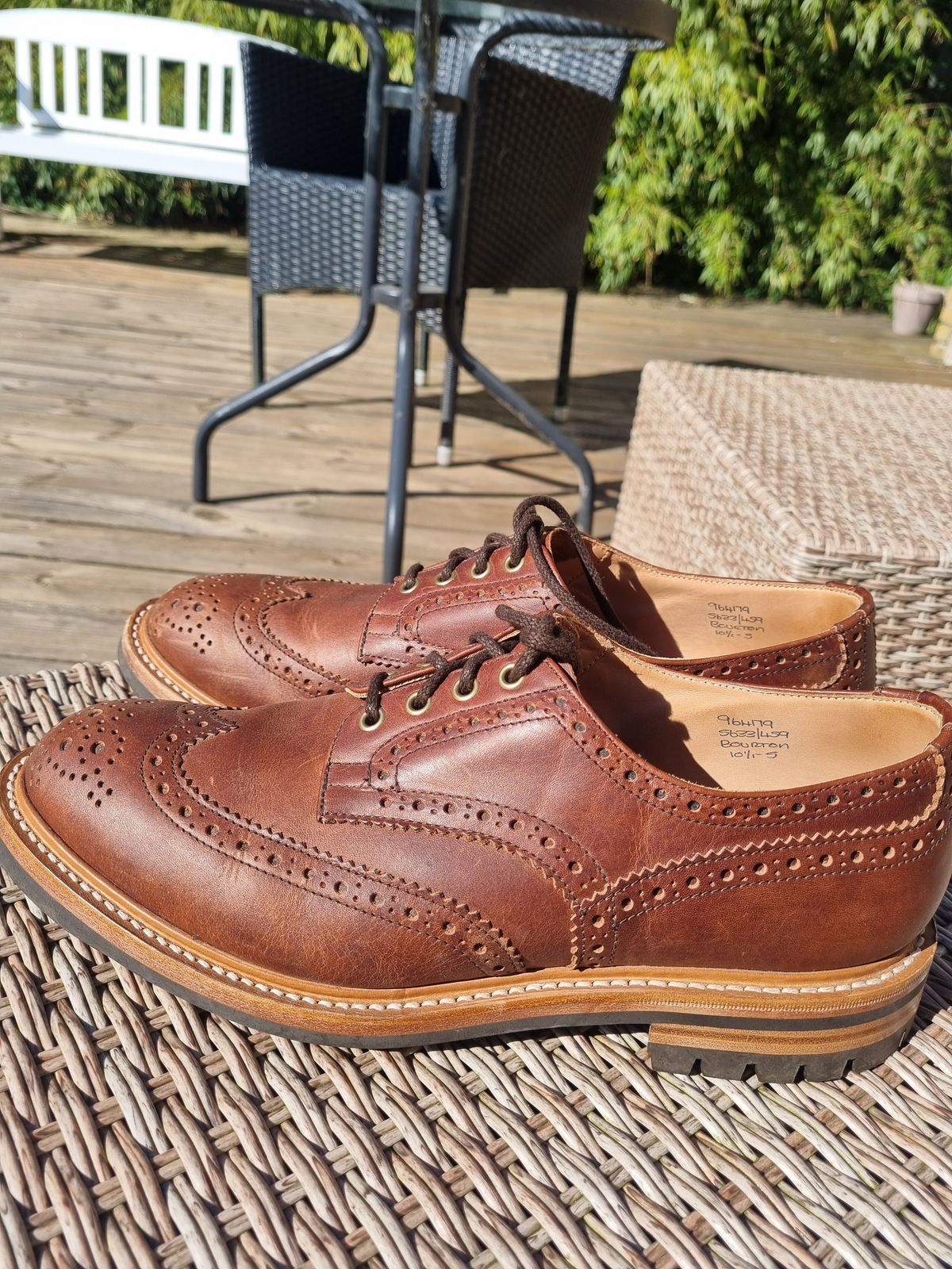 Photo by JSD on May 12, 2025 of the Tricker's Bourton Country Shoe in Whiskey Pampus.
