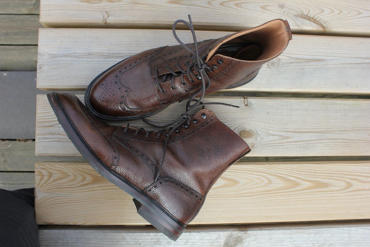 Photo by JSD on March 10, 2026 of the Crockett & Jones Islay in Dark Brown Scotch Grain.