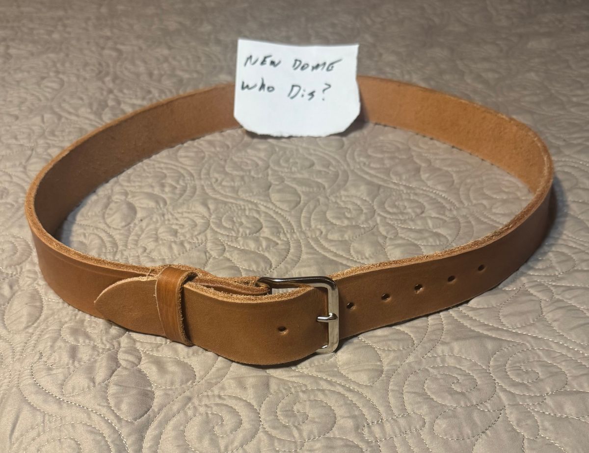 Photo by Bootsforever on October 5, 2025 of the Jay’s Custom Leather In Muddy Pond, Tennessee No Model Number in Waxed Natural Veg Tan.