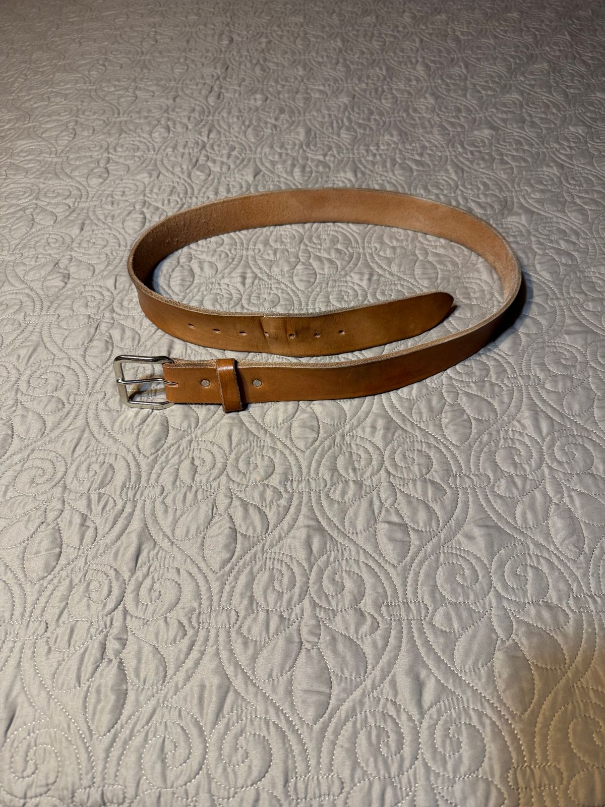 Photo by Bootsforever on November 2, 2025 of the Jay’s Custom Leather In Muddy Pond, Tennessee No Model Number in Waxed Natural Veg Tan.