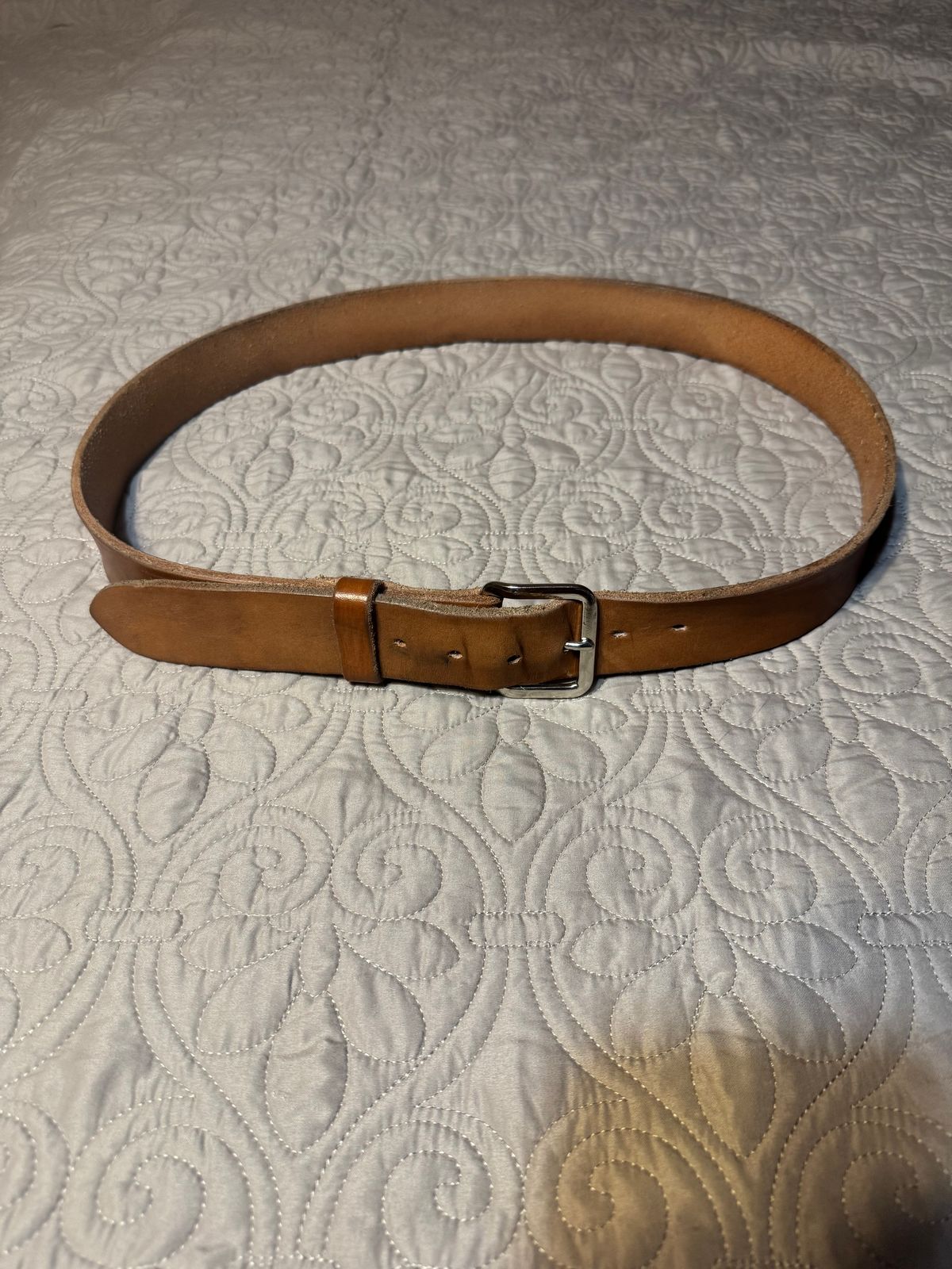 Photo by Bootsforever on December 2, 2025 of the Jay’s Custom Leather In Muddy Pond, Tennessee No Model Number in Waxed Natural Veg Tan.