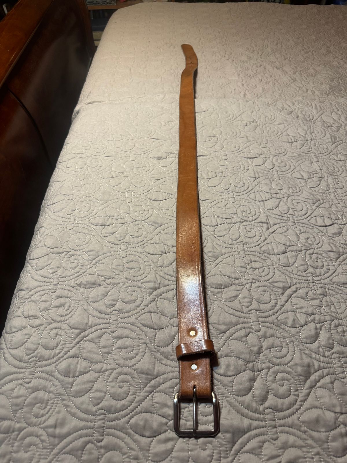 Photo by Bootsforever on December 2, 2025 of the Jay’s Custom Leather In Muddy Pond, Tennessee No Model Number in Waxed Natural Veg Tan.