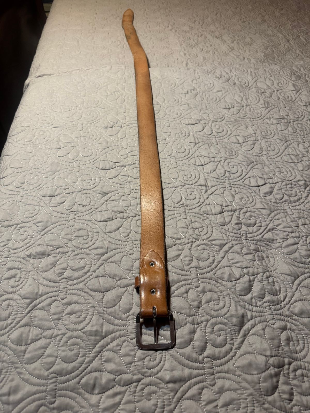 Photo by Bootsforever on December 2, 2025 of the Jay’s Custom Leather In Muddy Pond, Tennessee No Model Number in Waxed Natural Veg Tan.