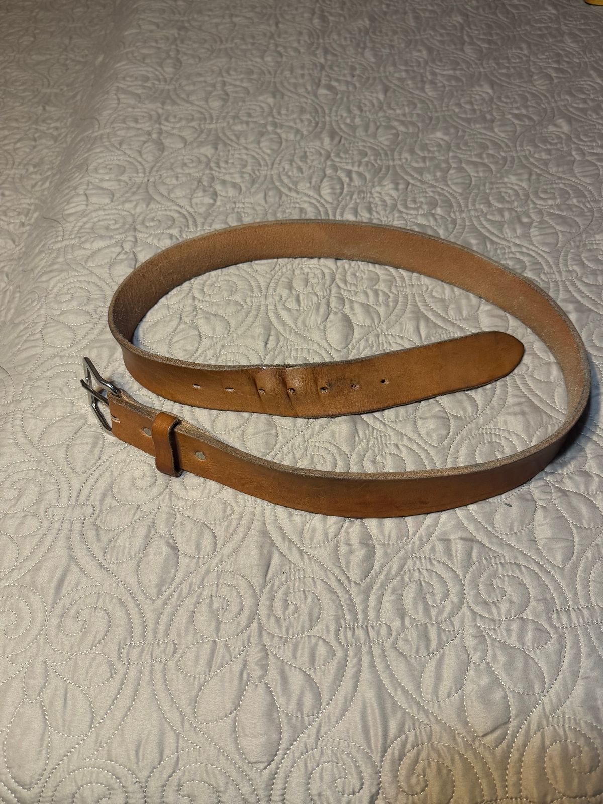 Photo by Bootsforever on January 2, 2026 of the Jay’s Custom Leather In Muddy Pond, Tennessee No Model Number in Waxed Natural Veg Tan.