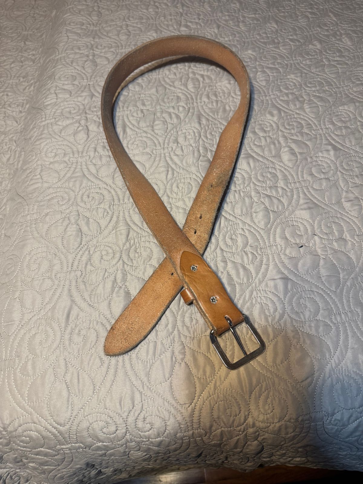 Photo by Bootsforever on January 2, 2026 of the Jay’s Custom Leather In Muddy Pond, Tennessee No Model Number in Waxed Natural Veg Tan.