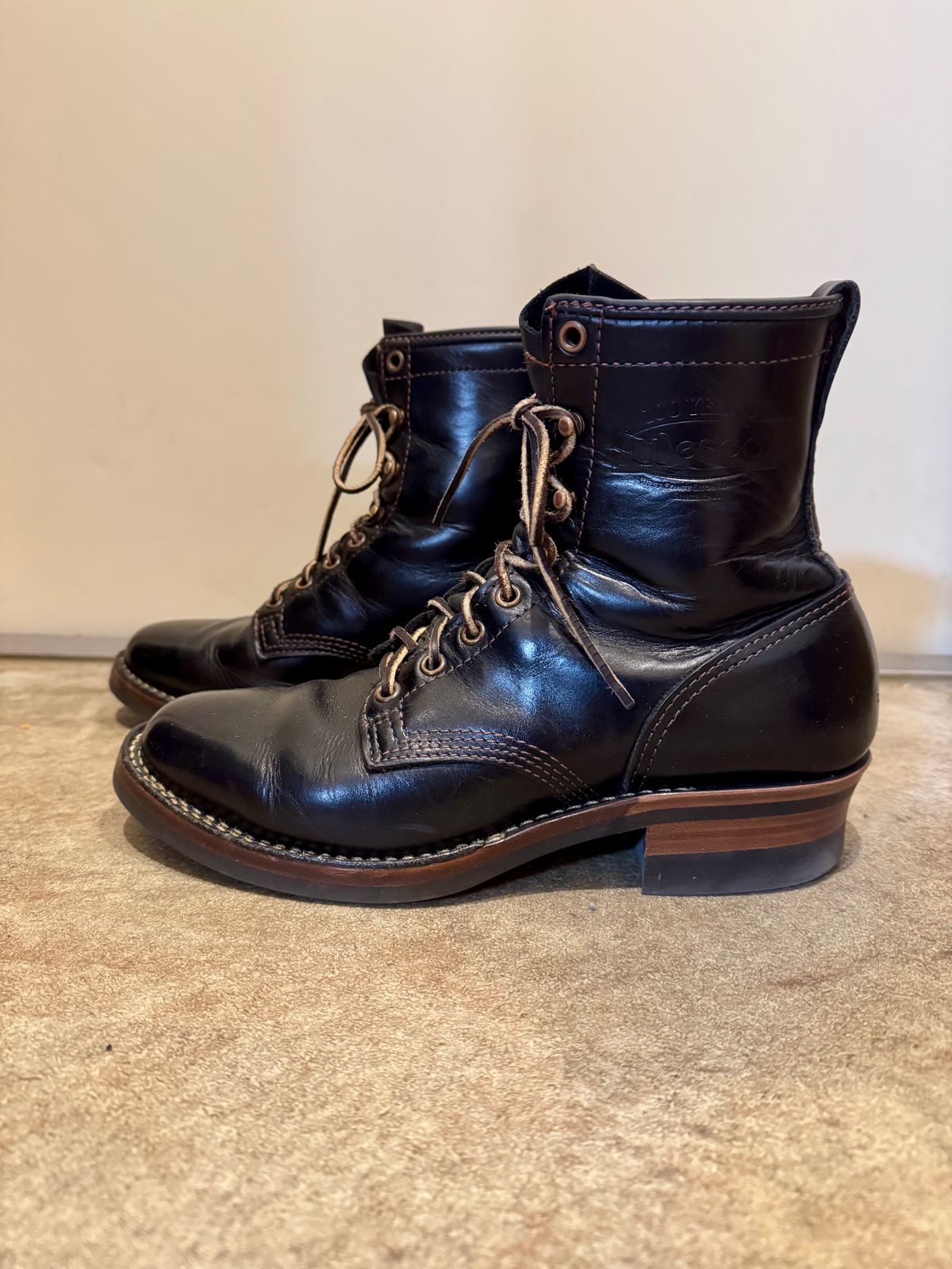 Photo by KaniThunder on February 25, 2025 of the Wesco Hendrik in Seidel Black Tie Domain.