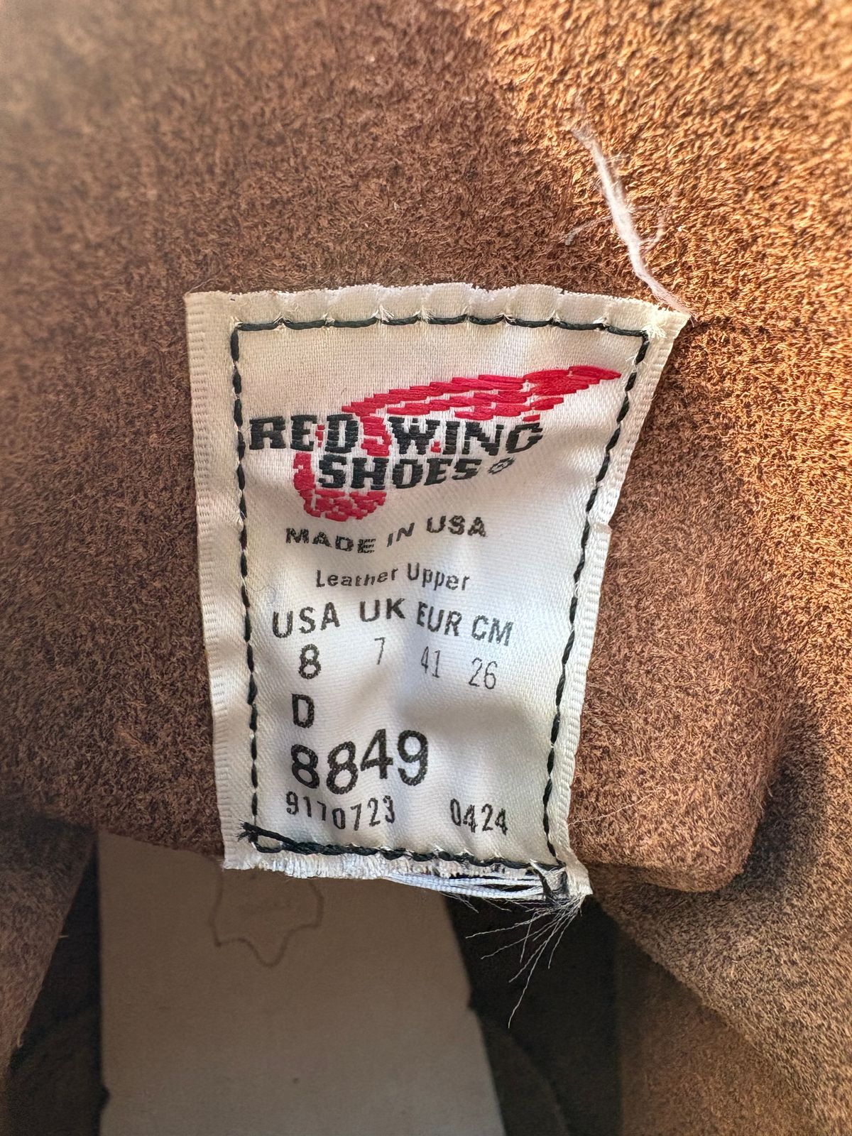 Photo by texasian on October 31, 2025 of the Red Wing 6-Inch Classic Moc in S.B. Foot Black Prairie.