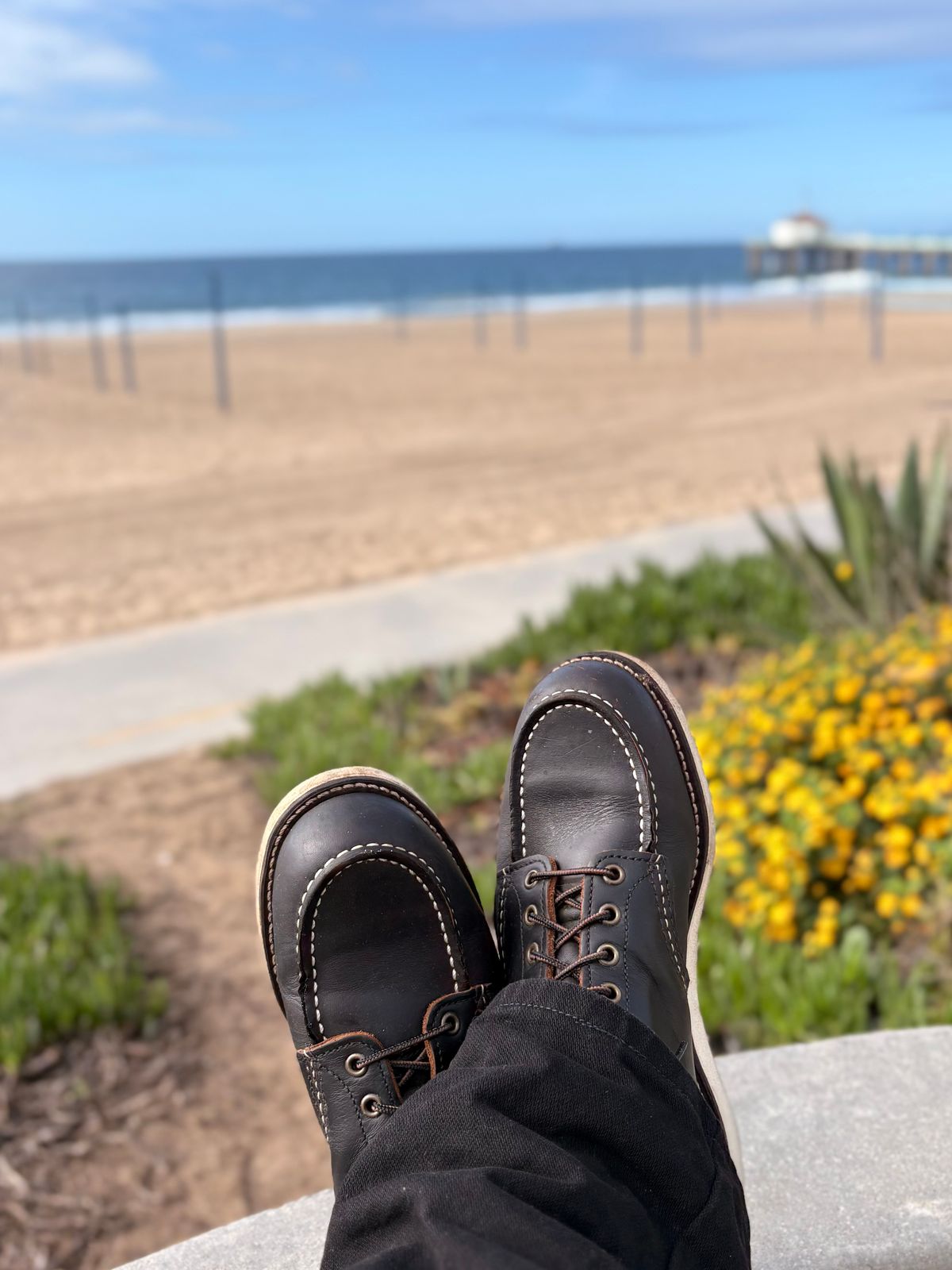 Photo by texasian on January 1, 2026 of the Red Wing 6-Inch Classic Moc in S.B. Foot Black Prairie.