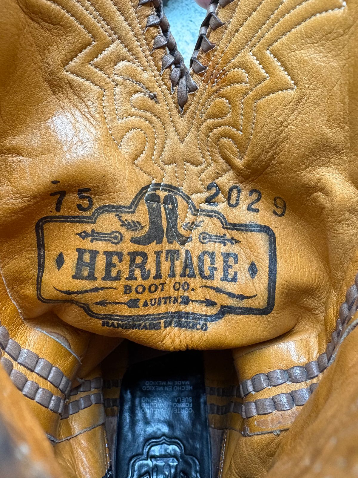 Photo by texasian on October 31, 2025 of the Heritage Boot Co. Bandido in Calfskin.