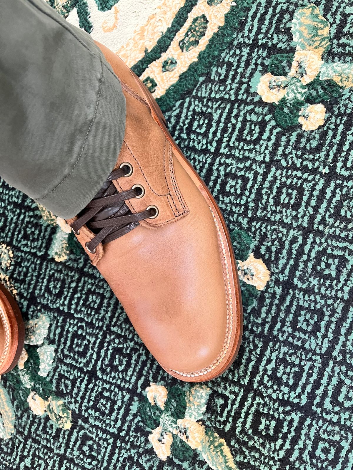 Photo by Apexxx on August 15, 2025 of the Oak Street Bootmakers Storm Boot in Horween Natural Chromexcel.