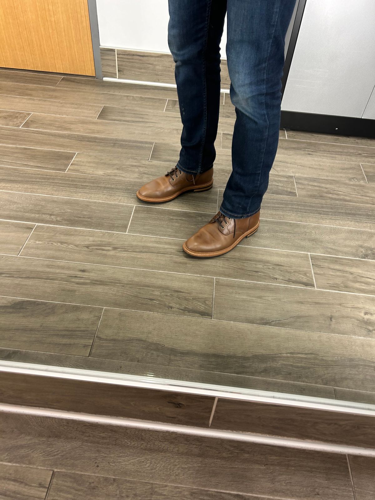 Photo by MennoNaseem on January 31, 2024 of the Grant Stone Diesel Boot in Horween Dune Chromexcel.