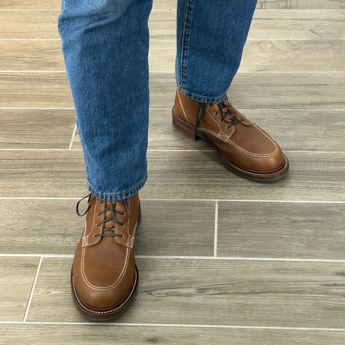 Photo by MennoNaseem on February 3, 2025 of the Caswell Boot Company Stanton in Toscanello Washed Kangaroo.