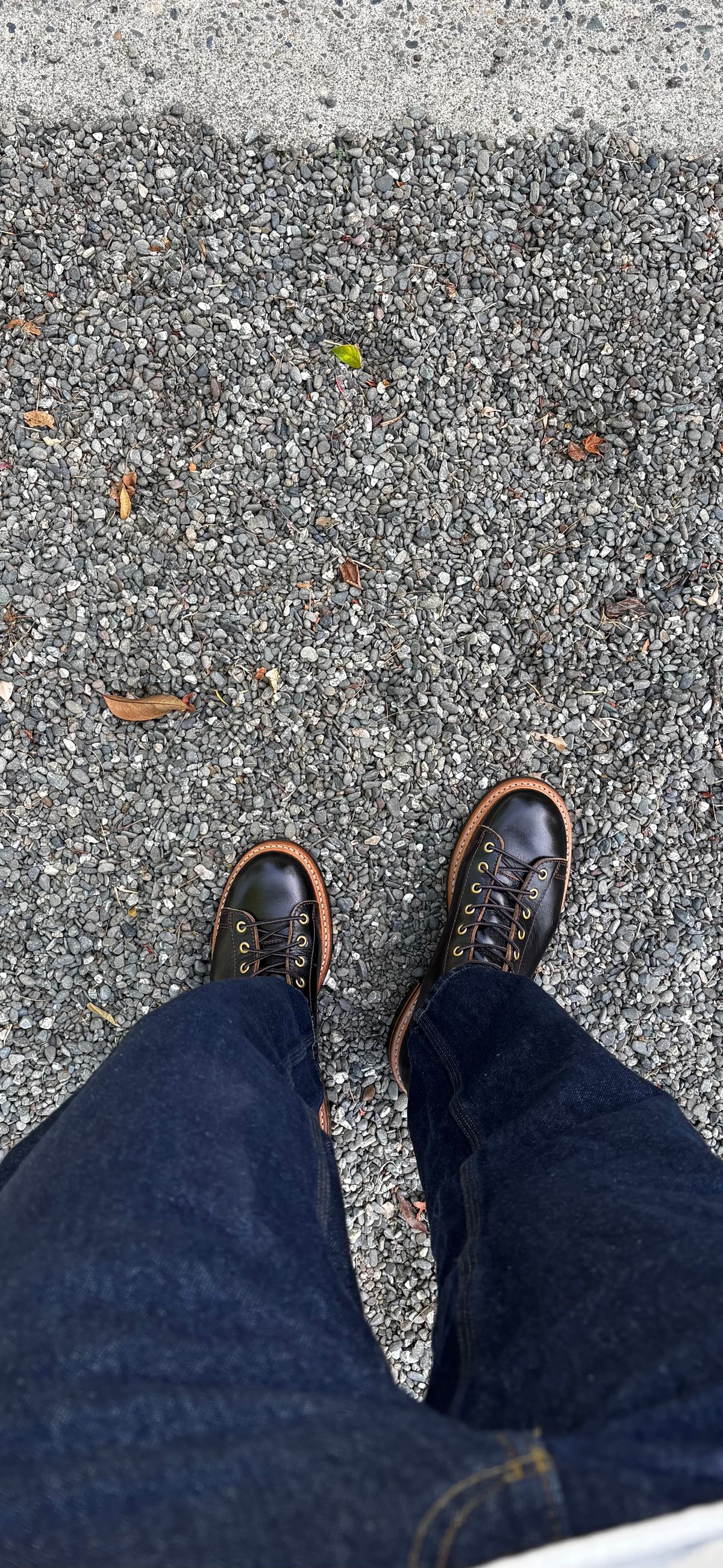 Photo by Skinnylegend on June 20, 2025 of the John Lofgren Monkey Boots in Shinki Wabi-Sabi Horsebutt.