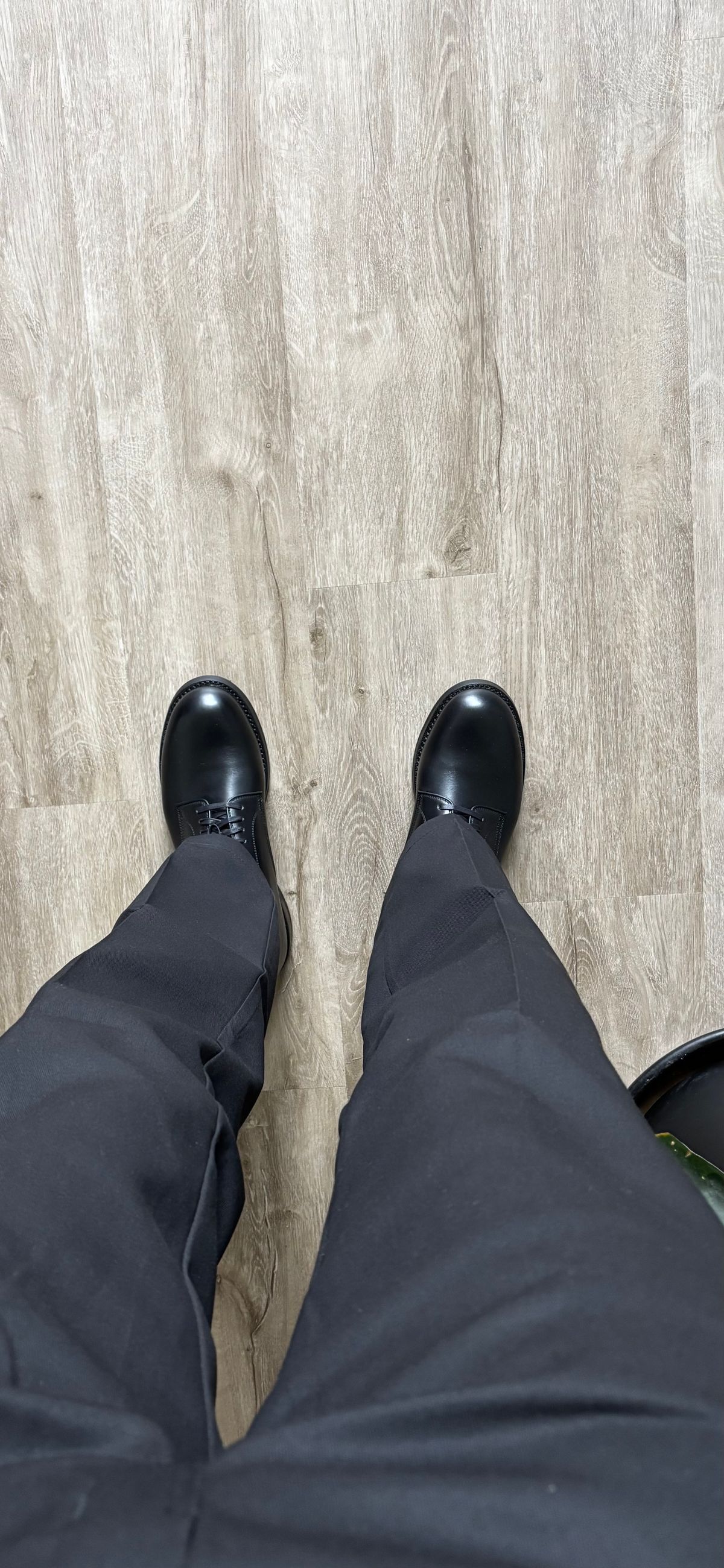 Photo by Skinnylegend on April 20, 2026 of the John Lofgren USN Low Quarter Shoes in Black French Calfskin.