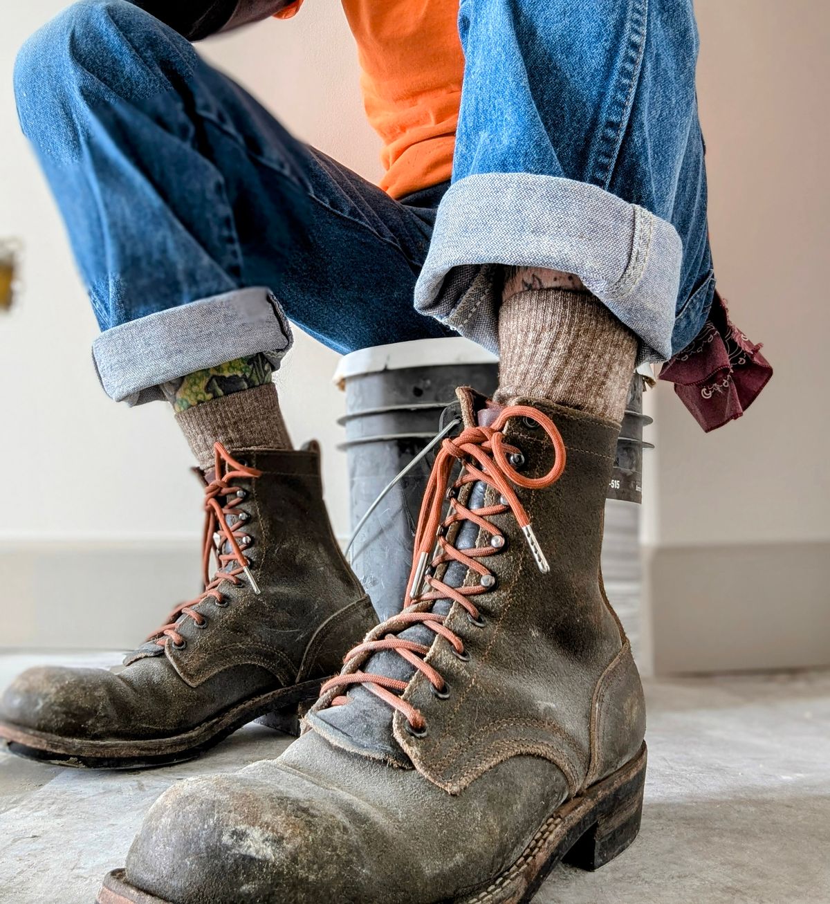 Photo by Pedro_Carolino on February 12, 2026 of the Nicks MTO in Horween Greener Pastures Waxed Flesh.