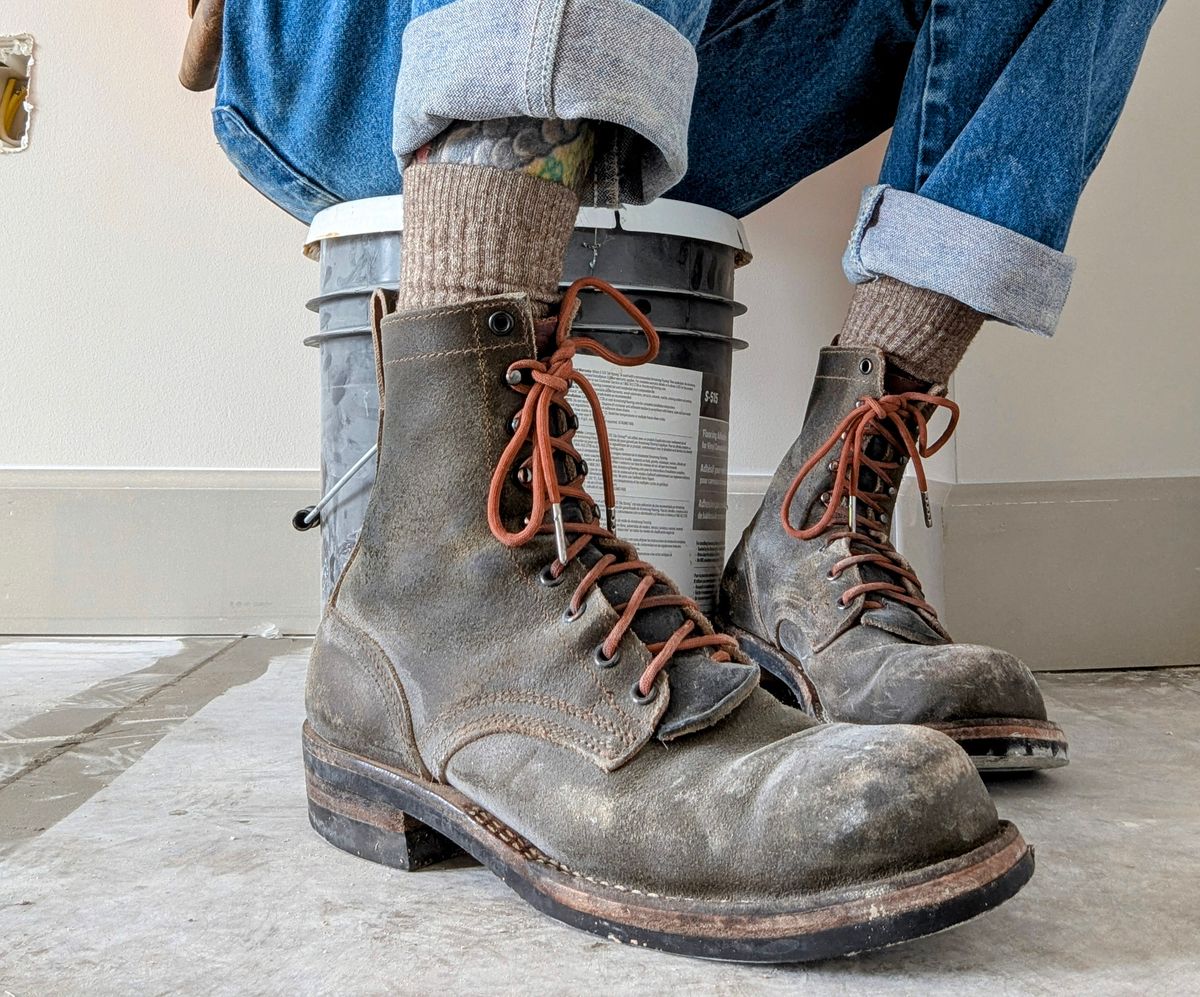 Photo by Pedro_Carolino on February 12, 2026 of the Nicks MTO in Horween Greener Pastures Waxed Flesh.