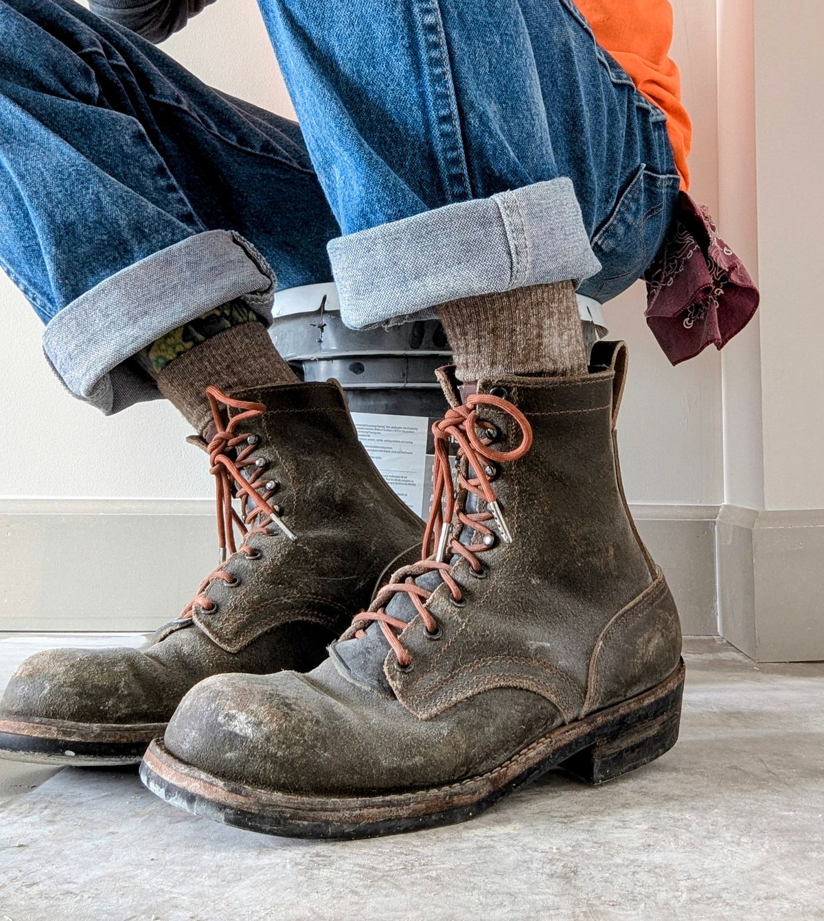 Photo by Pedro_Carolino on February 12, 2026 of the Nicks MTO in Horween Greener Pastures Waxed Flesh.