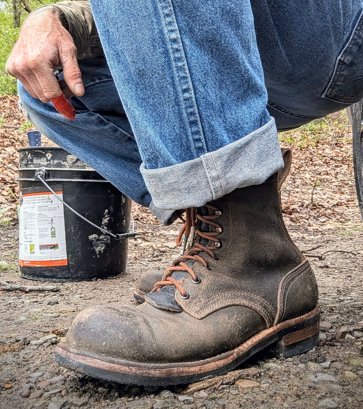Photo by Pedro_Carolino on May 6, 2026 of the Nicks MTO in Horween Greener Pastures Waxed Flesh.