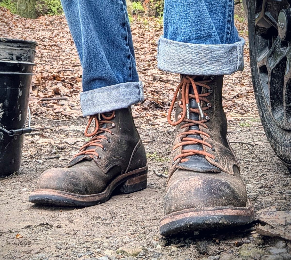 Photo by Pedro_Carolino on May 6, 2026 of the Nicks MTO in Horween Greener Pastures Waxed Flesh.