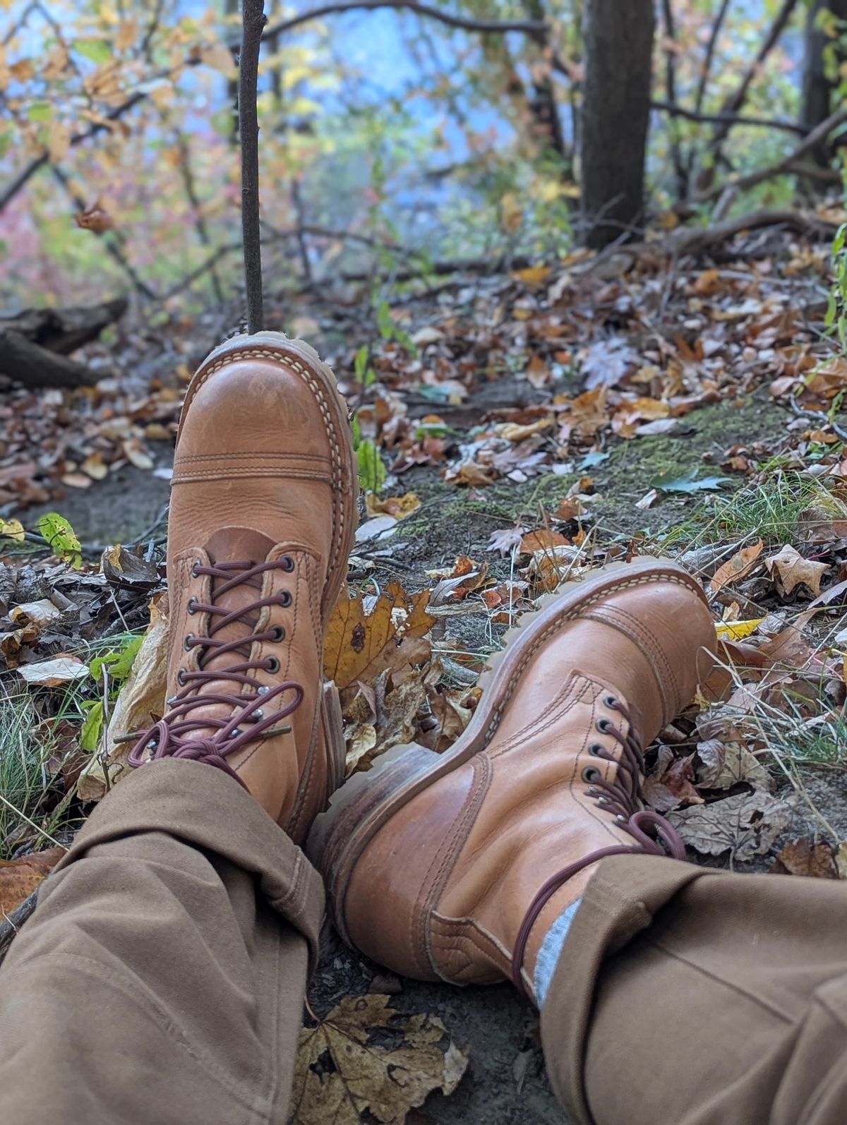 Photo by Pedro_Carolino on October 16, 2025 of the Nicks MTO in Horween Light Natural Dublin.